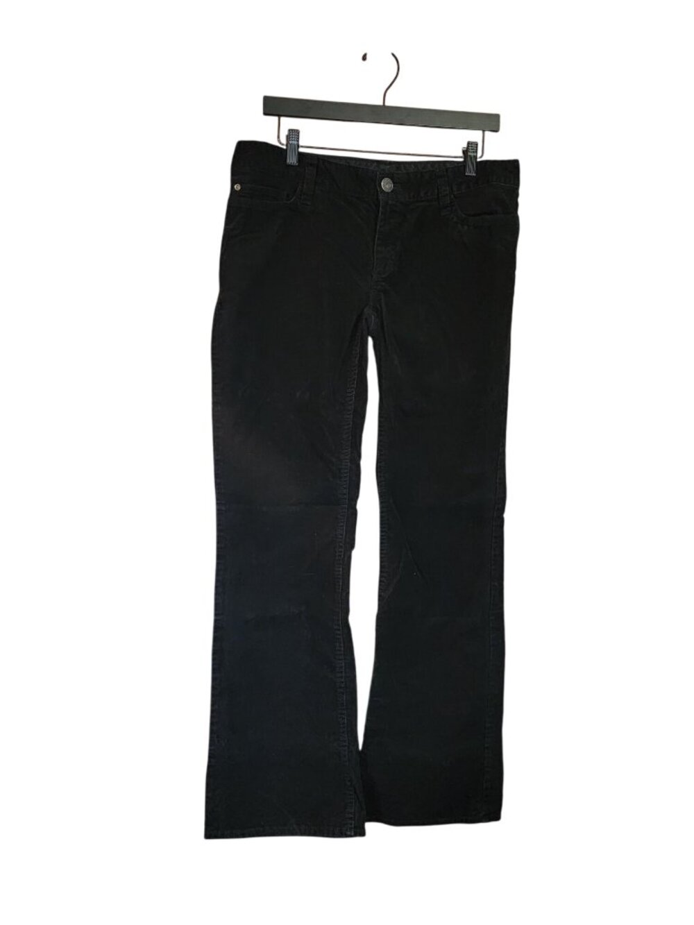 Eddie Bauer Black Corduroys Curvy Bootcut Womens size 8